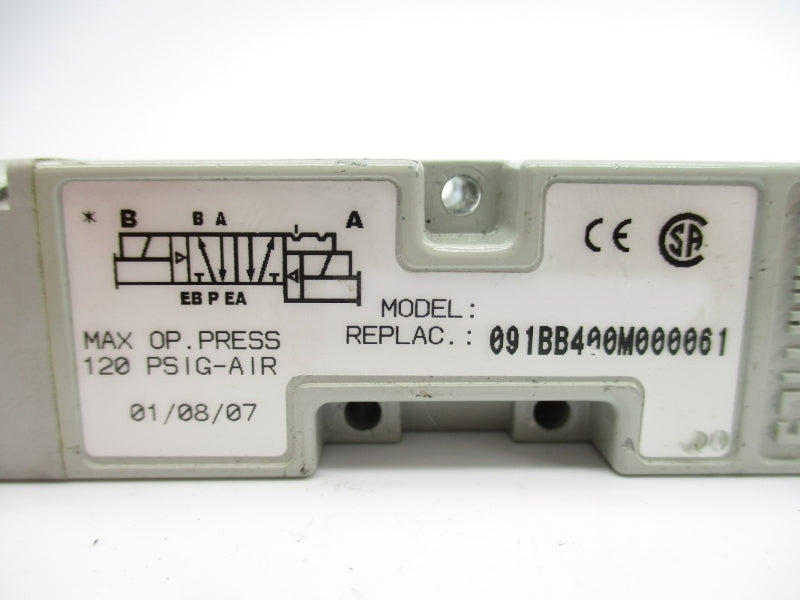 NUMATICS 091BB400M000061 24VDC 120PSI UNMP
