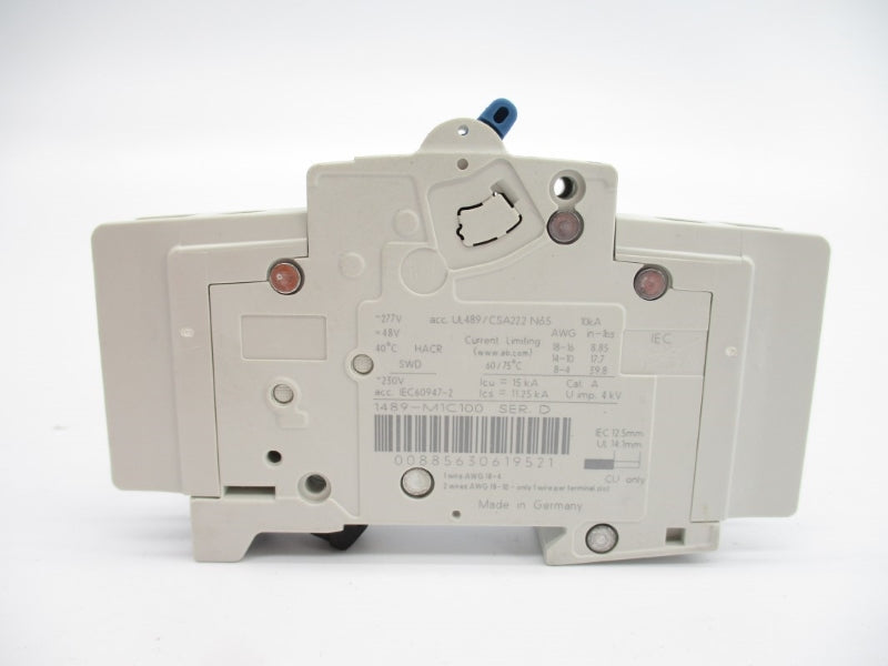 ALLEN BRADLEY 1489-M1C100 SER. D 277V 10A (PKG OF 2) NSMP