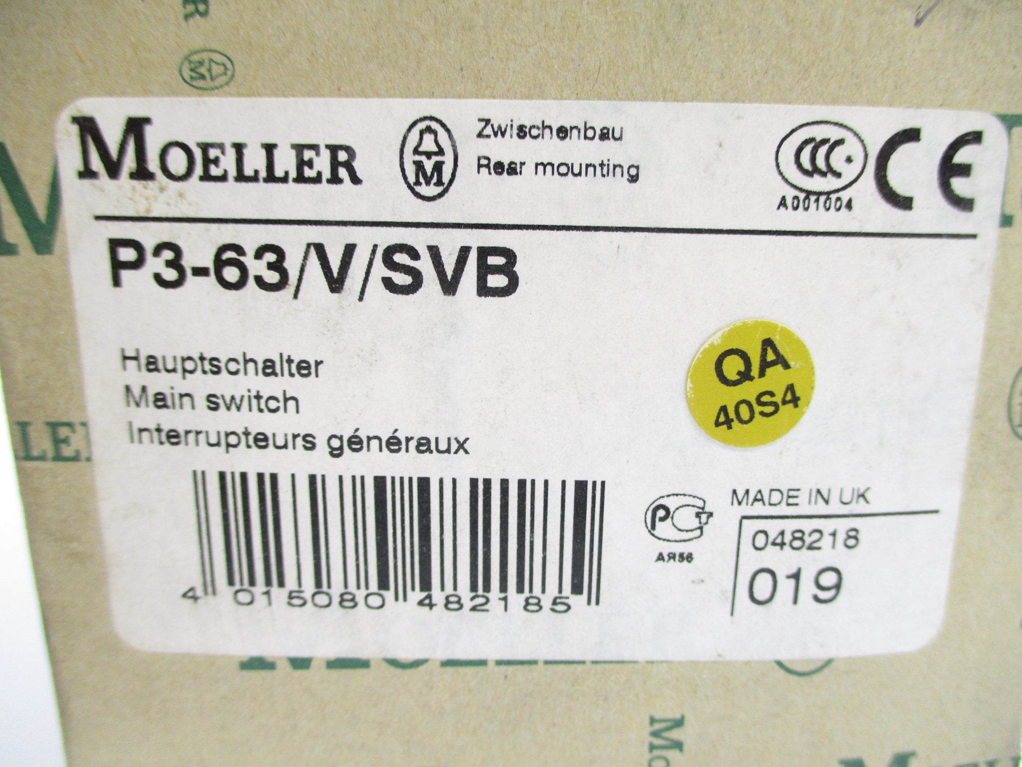 KLOCKNER MOELLER P3-63/V/SVB NSMP