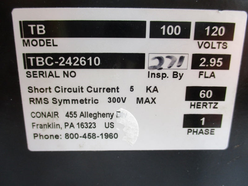 CONAIR TRUEBLEND TB 100-120V 2.95A NSNP