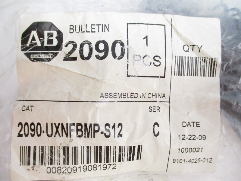 ALLEN BRADLEY 2090-UXNFBMP-S12 SER. C NSMP