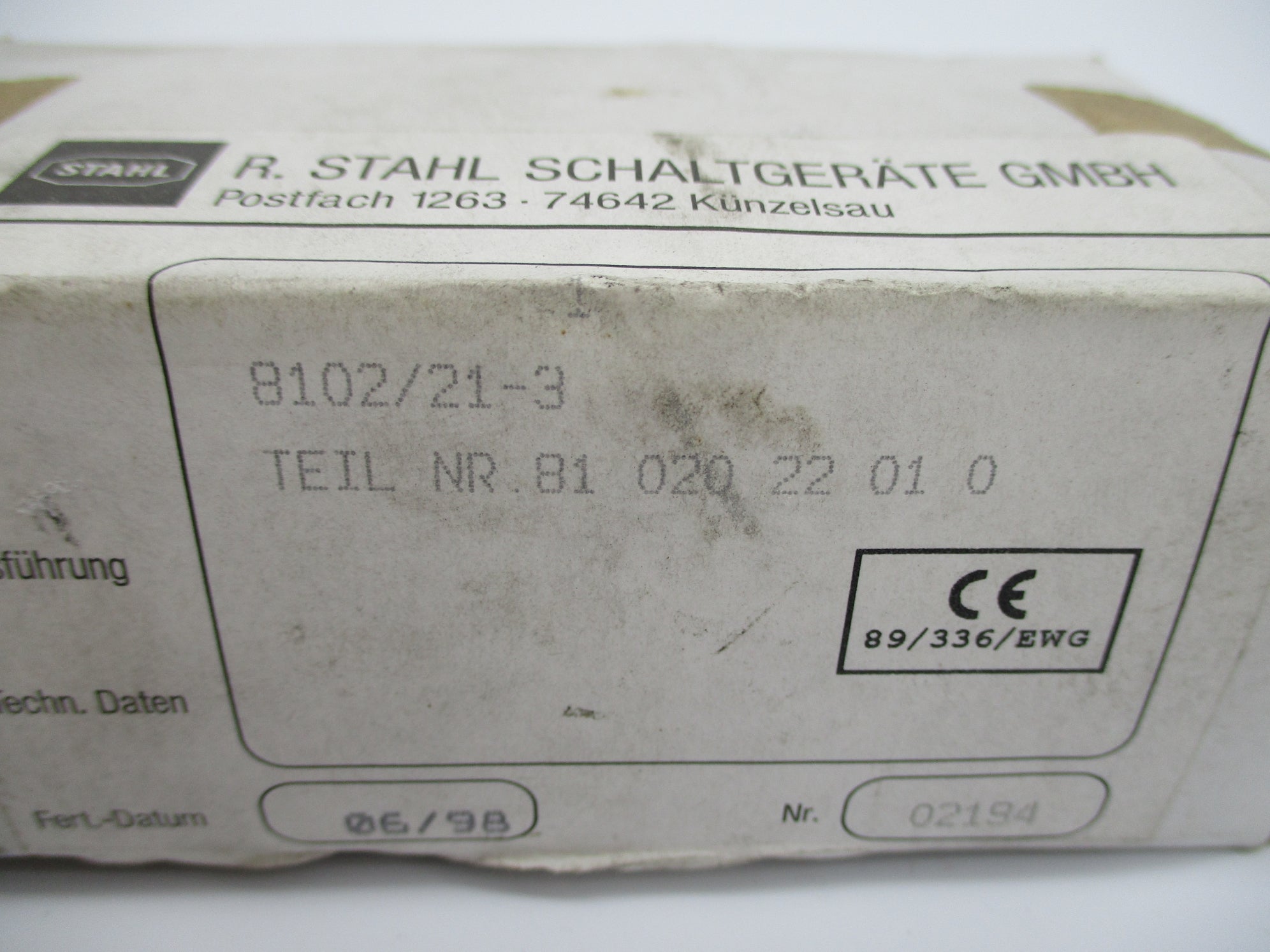 STAHL 8102/21-3 8102022010 NSMP
