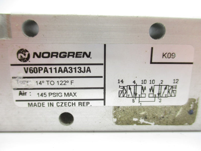 NORGREN V60PA11AA313JA 24VDC 145PSI UNMP