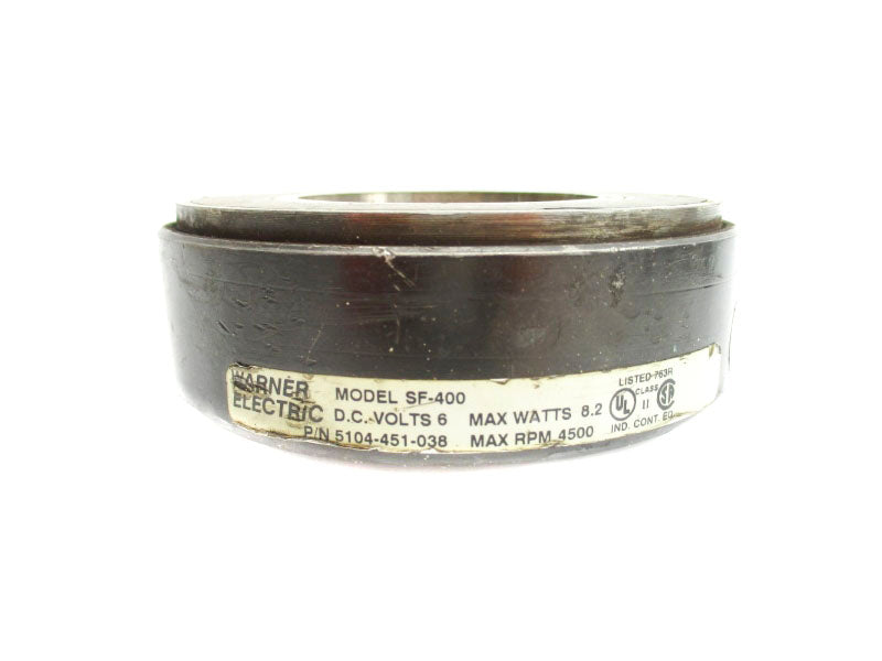 WARNER ELECTRIC 5104-451-038 SF-400 6VDC UNMP