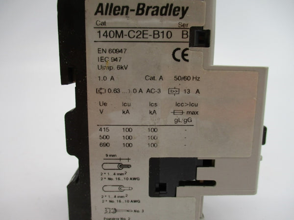 ALLEN BRADLEY 140M-C2E-B10 SER. B 690V 0.63-1.0A UNMP