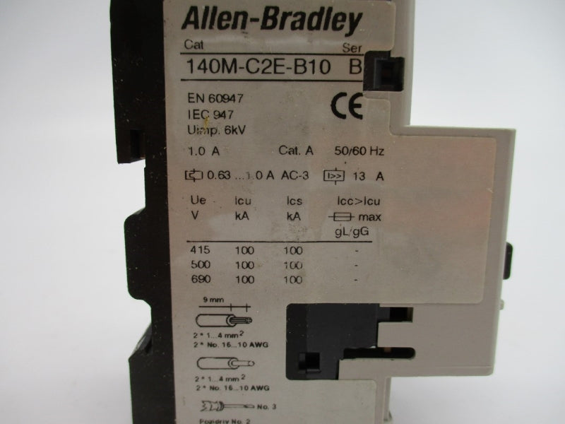 ALLEN BRADLEY 140M-C2E-B10 SER. B 690V 0.63-1.0A UNMP