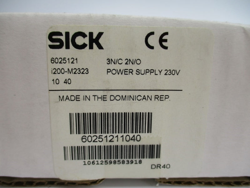 SICK I200-M2323 6025121 240V 10A NSMP