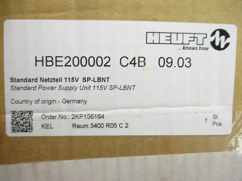 HEUFT HBE200002 C4B 09.03 115V NSMP