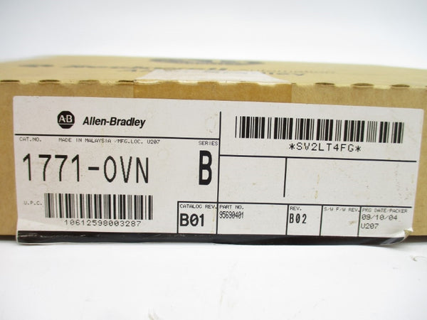 ALLEN BRADLEY 1771-OVN SER. B 10-30VDC 8A NSMP