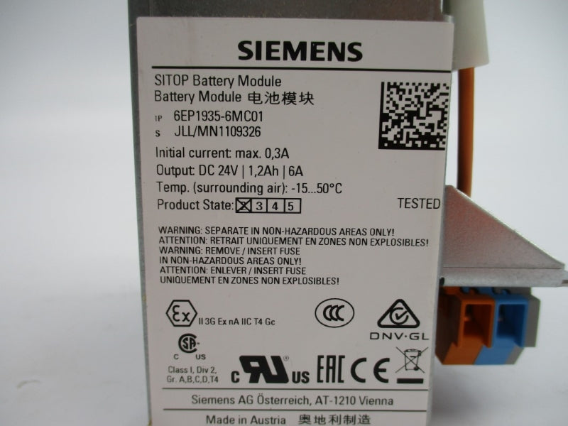 SIEMENS 6EP1935-6MC01 24VDC 6A NSNP
