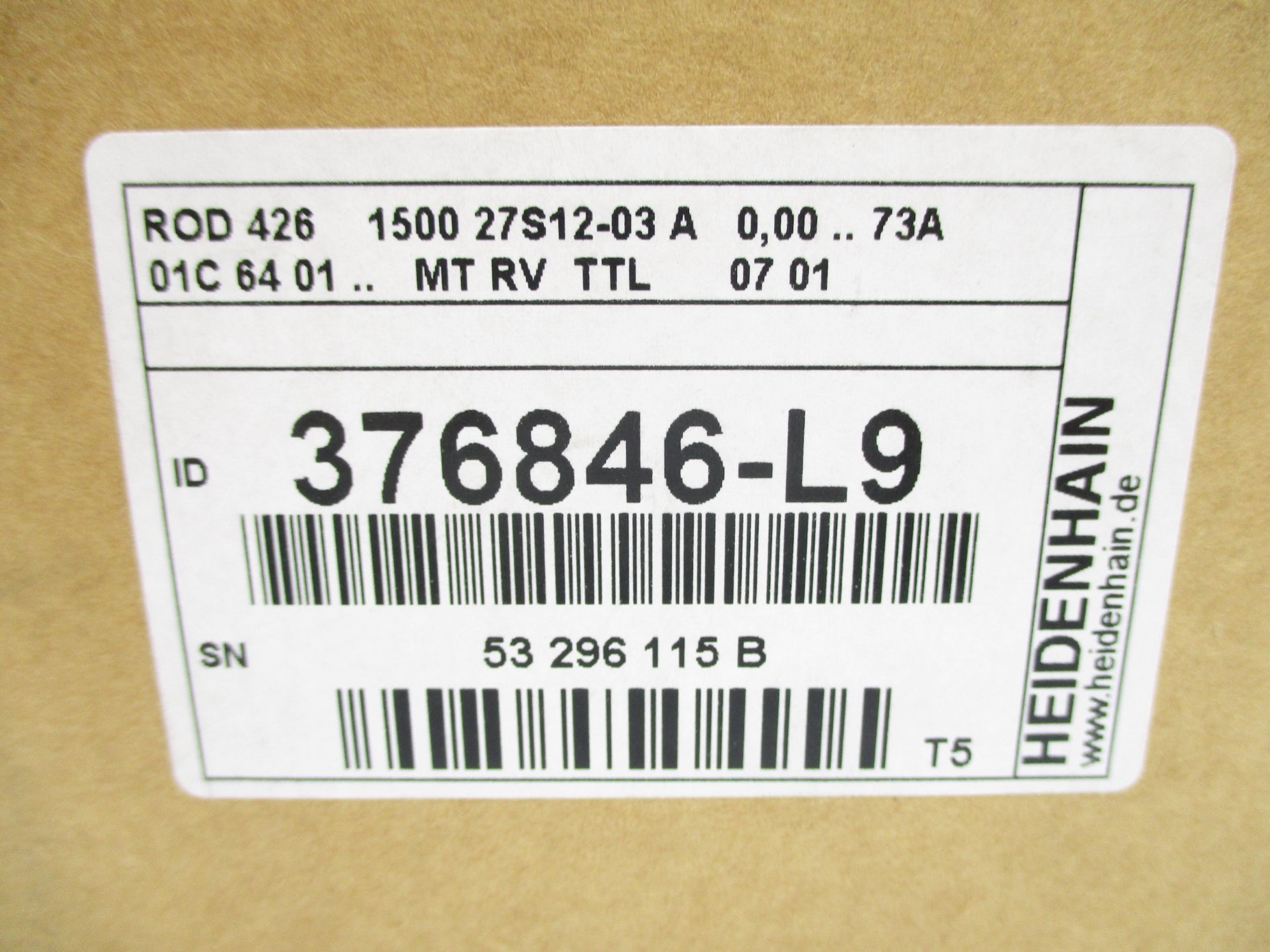 HEIDENHAIN ROD426150027S12-03 NSMP