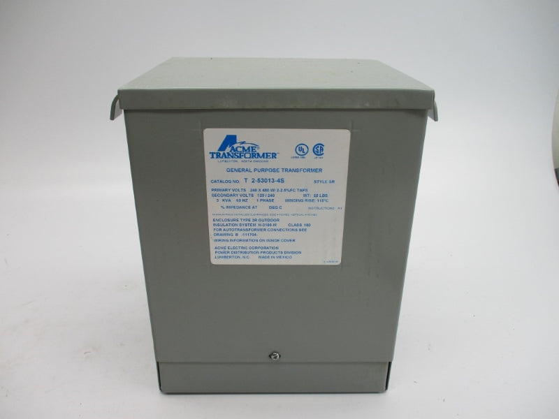 ACME TRANSFORMER T2-53013-4S 240/480V NSMP