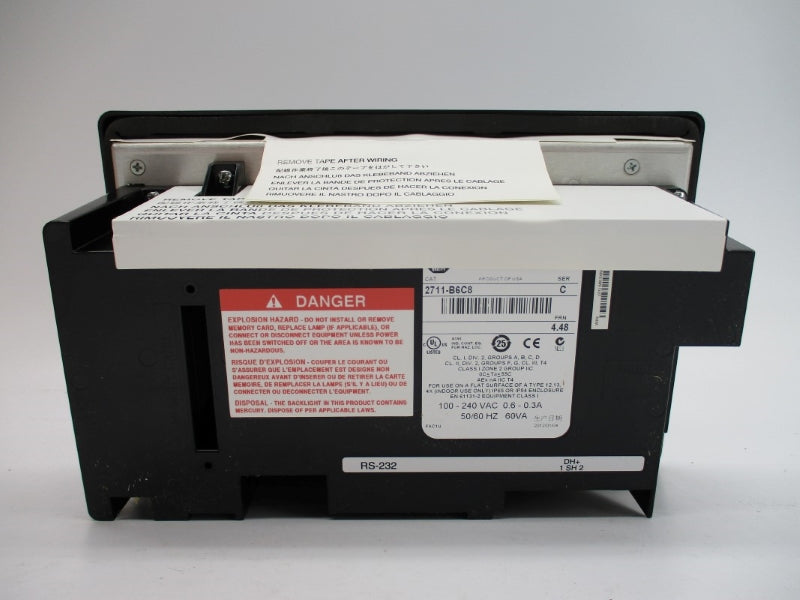 ALLEN BRADLEY 2711-B6C8 SER. C F/W 4.48 100-240VAC 0.6-0.3A NSMP