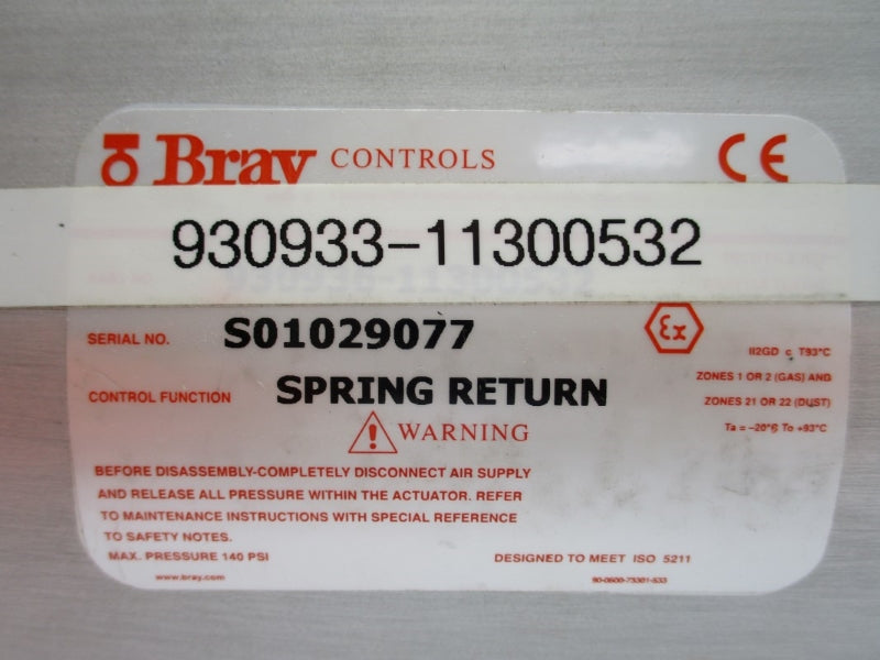 BRAY CONTROLS 930933-11300532 140PSI NSNP