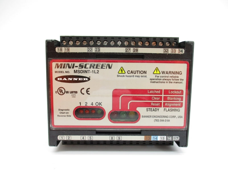 BANNER ENGINEERING MSDINT-1L2 47699 24VDC 2A NSMP