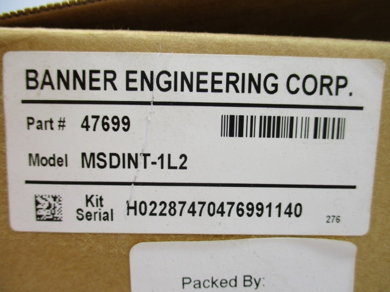 BANNER ENGINEERING MSDINT-1L2 47699 24VDC 2A NSMP