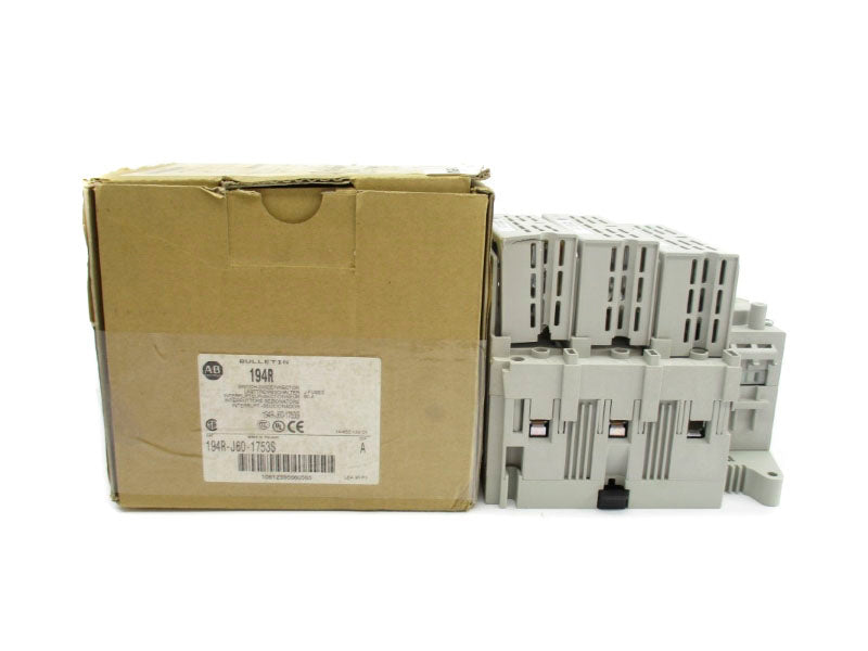 ALLEN BRADLEY 194R-J60-1753S SER. A 600VAC 60A (BR/WH) NSMP