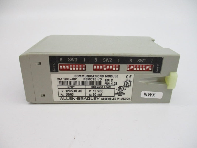 ALLEN BRADLEY 1203-GD1 SER. C F/W 4.02 115VAC NSMP