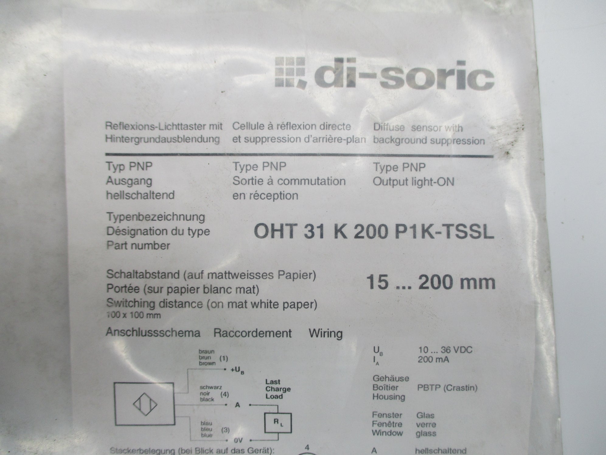 DI-SORIC OHT31K200P1K-TSSL NSMP