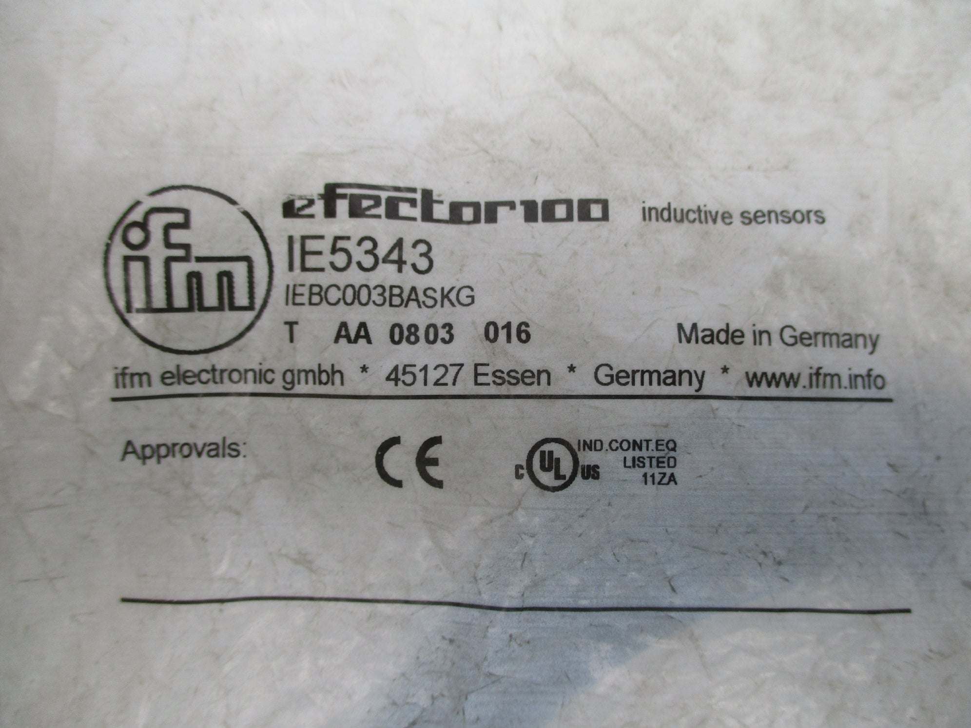 IFM EFECTOR IE5343 IEBC003BASKG NSMP