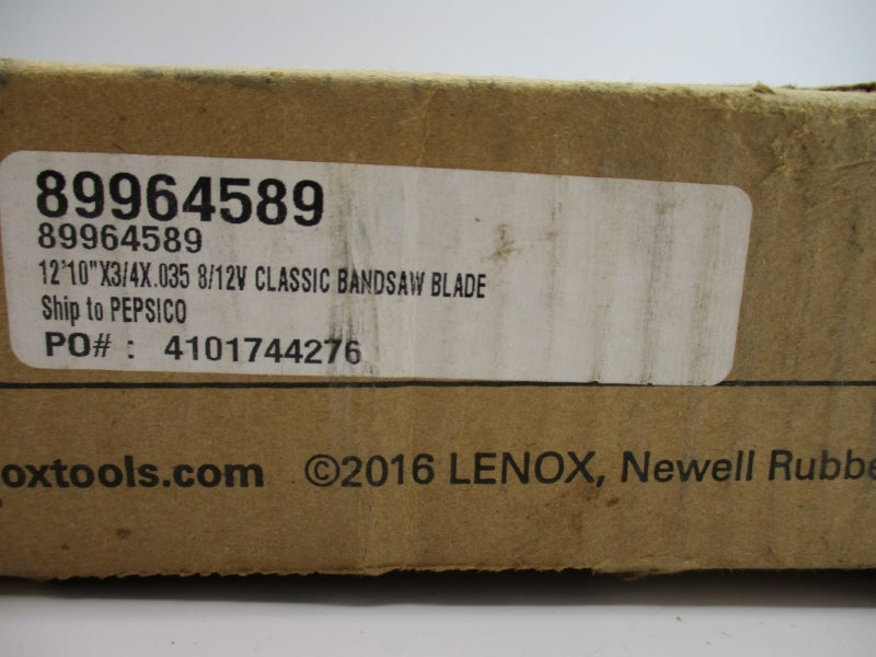 LENOX 89964589 12' 10"X3/4X.035 (PKG OF 3) NSMP