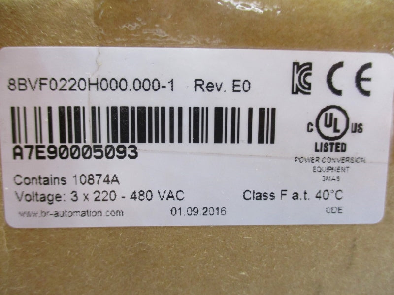 B&R AUTOMATION 8BVF0220H000.000-1 220/480VAC NSMP