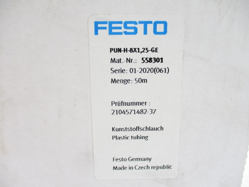 FESTO PUN-H-8X1,25-GE 558301 50M NSMP
