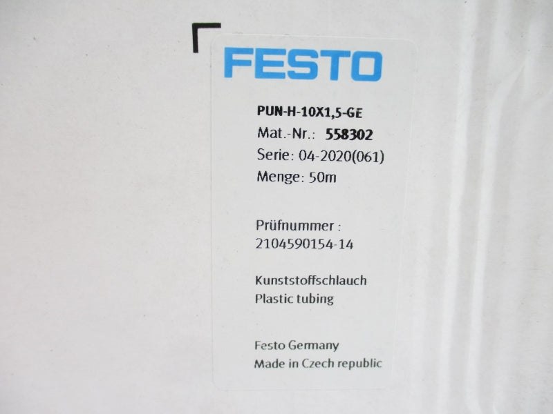 FESTO PUN-H-10X1,5-GE 558302 50M NSMP