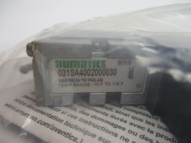 NUMATICS 031SA4002000030 150PSI -10-+115'F NSMP