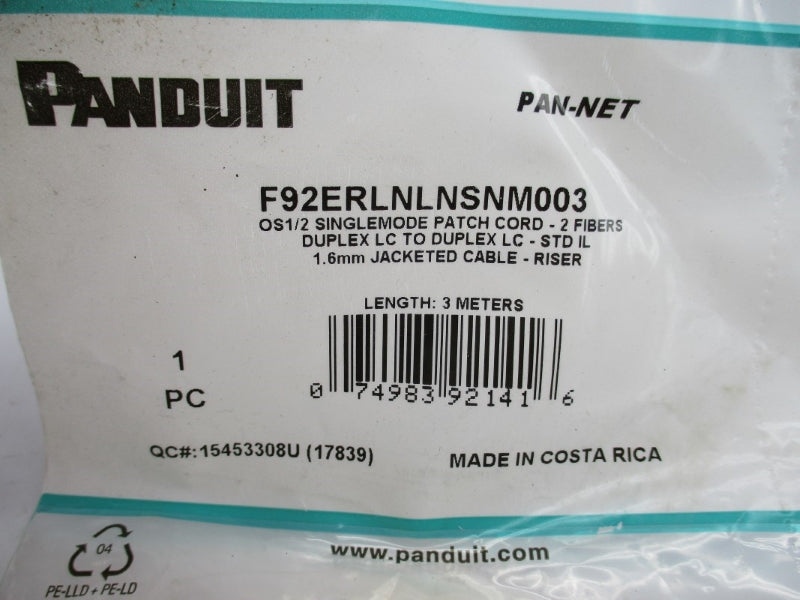 PANDUIT F92ERLNLNSNM003 3M NSMP