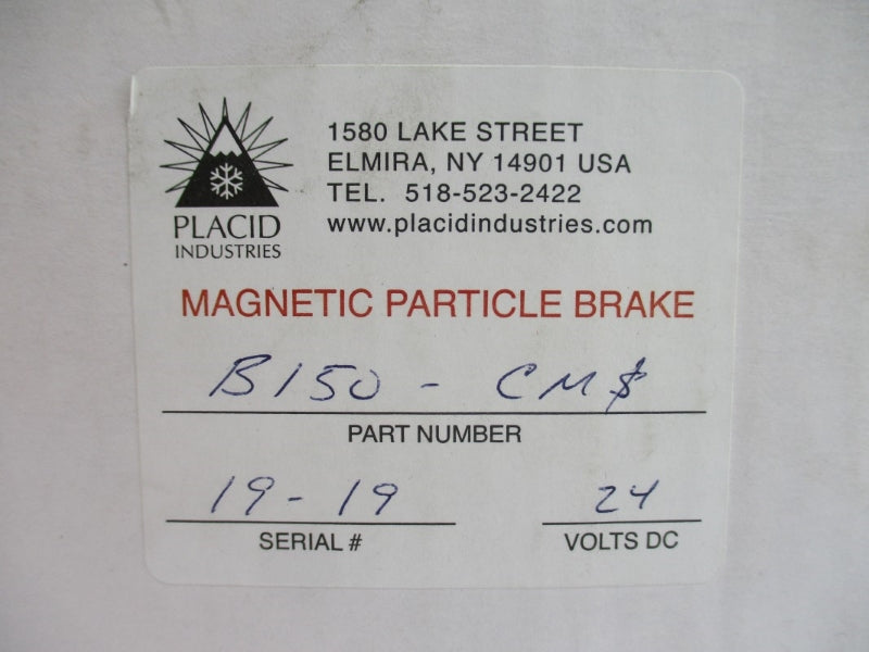 PLACID INDUSTRIES B150-CMS 24VDC NSMP