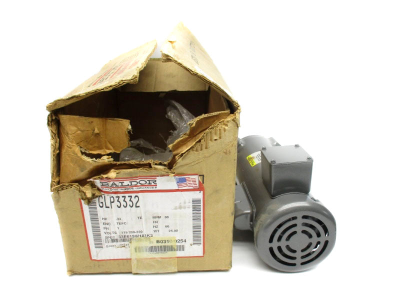 BALDOR GLP3332 115/208-230V 6.2/2.8-3.1A NSMP