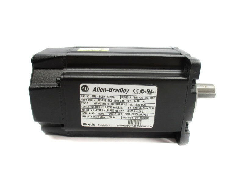 ALLEN BRADLEY MPL-B430P-HJ22AA SER. A 460V 9.2A NSNP