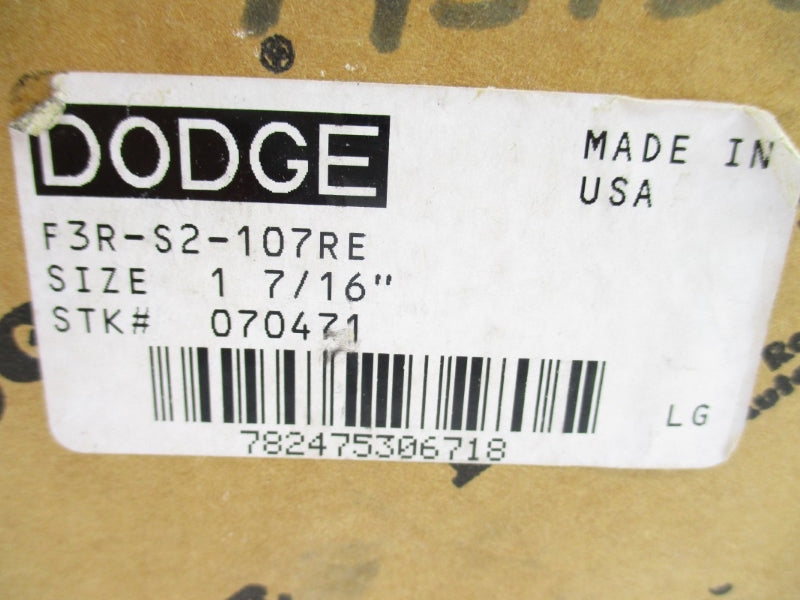 DODGE 070471 F3R-S2-107RE 1-7/16" NSMP