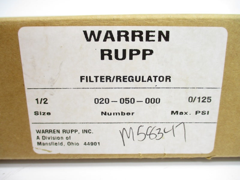 WARREN RUPP 020-050-000 150PSI 120'F NSMP