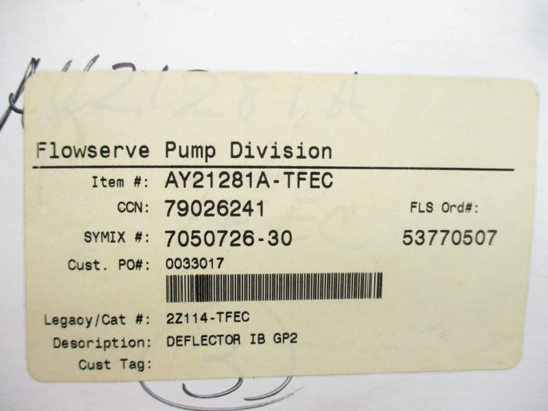 FLOWSERVE AY21281A-TFEC (PKG OF 3) NSMP