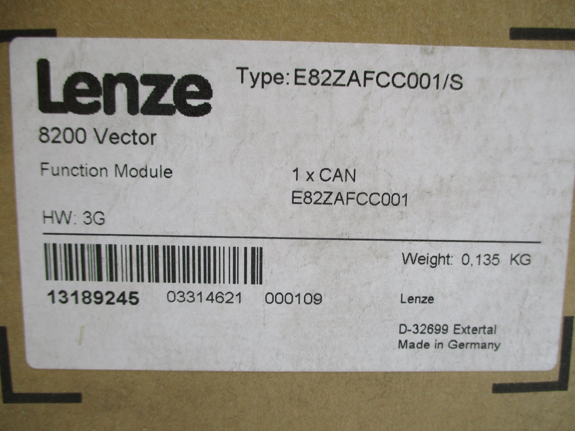 LENZE E82ZAFCC001/S NSMP