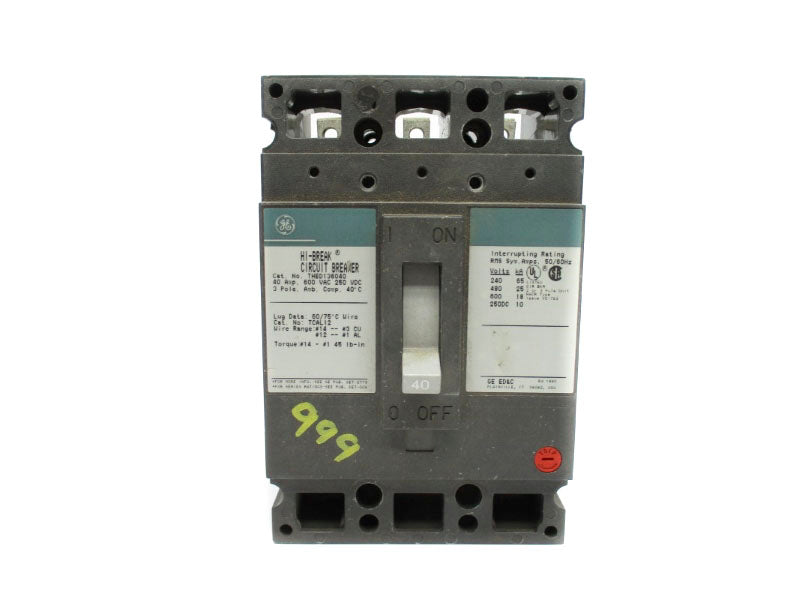 GENERAL ELECTRIC THED136040 600VAC 40A NSNP