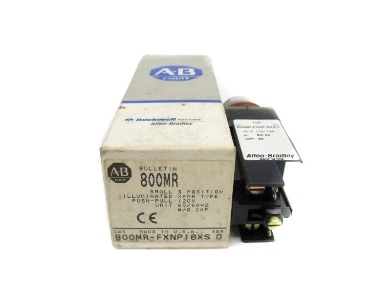 ALLEN BRADLEY 800MR-FXNP16XS SER. D 120V (GY/BL) NSMP