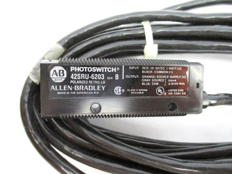 ALLEN BRADLEY 42SRU-6203 SER. B 10-30VDC (BK/YL) NSMP