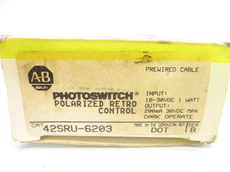 ALLEN BRADLEY 42SRU-6203 SER. B 10-30VDC (BK/YL) NSMP