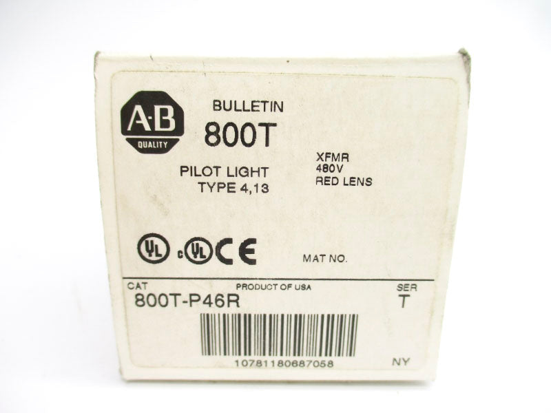 ALLEN BRADLEY 800T-P46R SER. T 480V (WH) NSMP