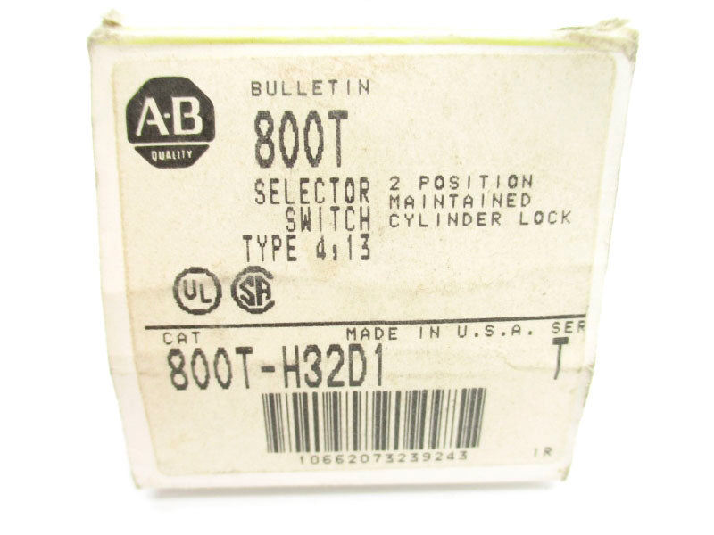 ALLEN BRADLEY 800T-H32D1 SER. T (BK/YL) NSMP