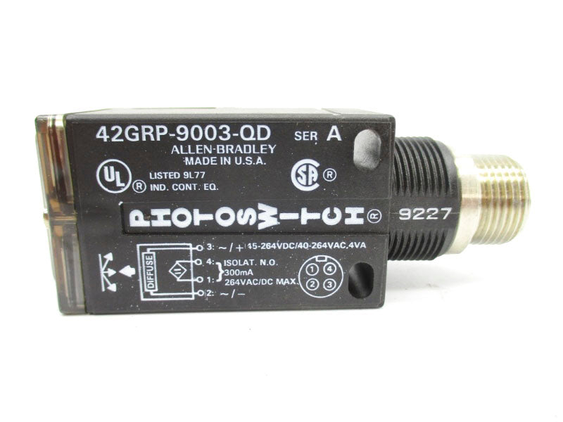 ALLEN BRADLEY 42GRP-9003-QD SER. A 40-264VAC (BK/YL) NSMP