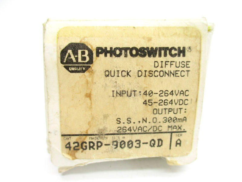 ALLEN BRADLEY 42GRP-9003-QD SER. A 40-264VAC (BK/YL) NSMP