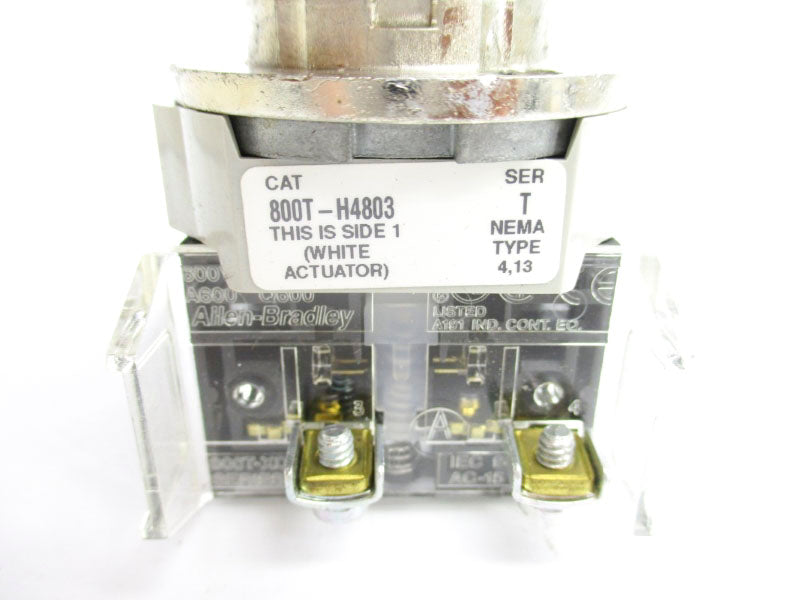 ALLEN BRADLEY 800T-H4803D1 SER. T (NO KEY) (WH) NSMP