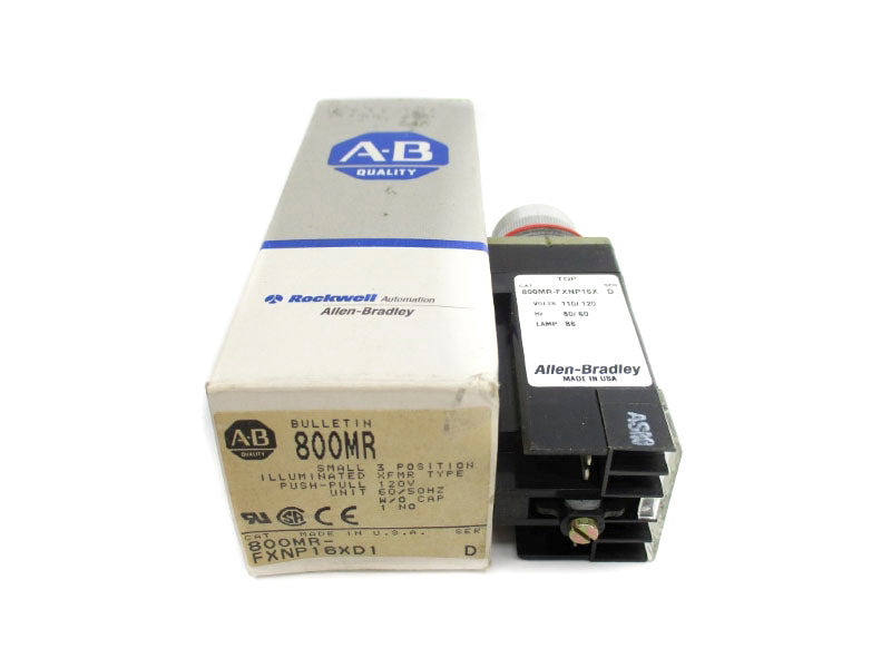 ALLEN BRADLEY 800MR-FXNP16XD1 SER. D 120V (GY/BL) NSMP