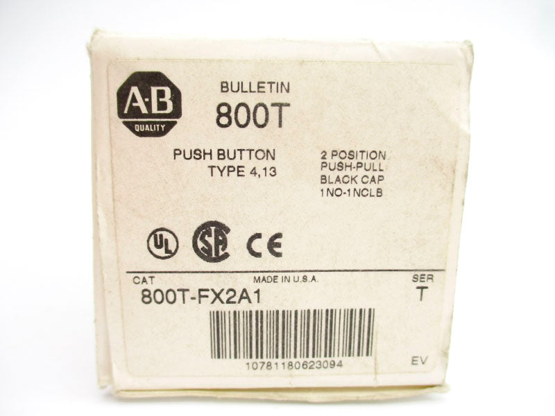 ALLEN BRADLEY 800T-FX2A1 SER. T (WH) NSMP