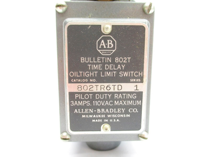 ALLEN BRADLEY 802T-R6TD SER. 1 110VAC 3A (BK/YL) NSMP