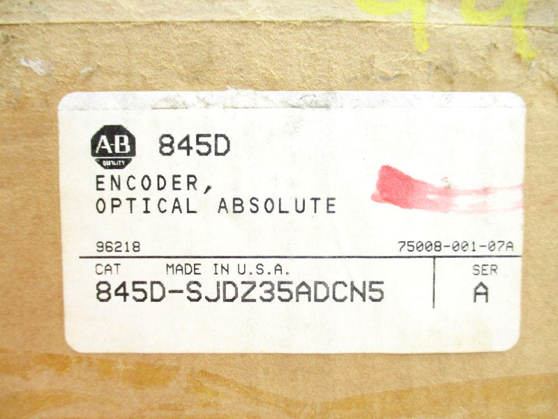 ALLEN BRADLEY 845D-SJDZ35ADCN5 SER. A 24VDC (BR/WH) NSMP